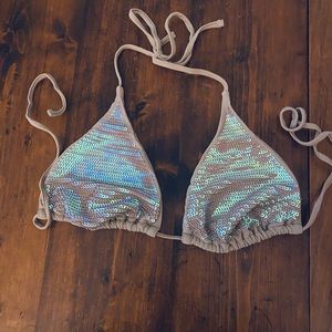 Target Sequin Bikini Top